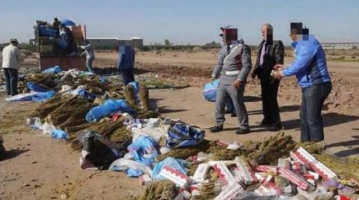 الدرك الملكي يطيح بمروج مخدرات وبحوزته كمية مهمة من الكيف والطابا ببيوكرى