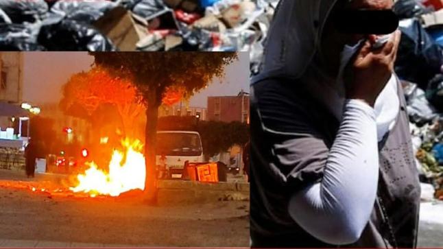 أيت ملول: عائلة من الجالية المغربية المقيمة بالخارج تغادر المدينة بسبب حرق النفايات في الشوارع والأحياء 